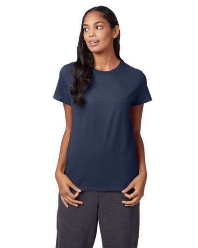 Hanes SL04 Ladies' 4.5 oz. 100% Ringspun Cotton Nano-T T-Shirt