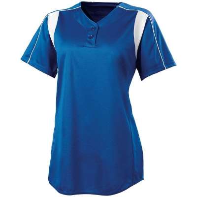 High 5 Five 312193-C Girls Double Play Two-Button Softball Jersey