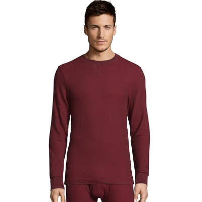 Hanes Mens Raschel Thermal Crewneck