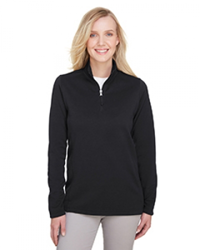 UltraClub UC792W Ladies' Coastal Pique Fleece Quarter-Zip