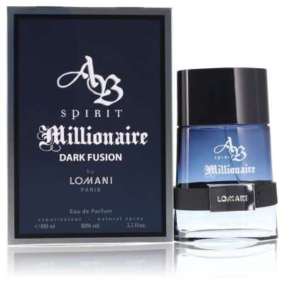 Spirit Millionaire Dark Fusion by Lomani Eau De Parfum Spray 3.3 oz For Men