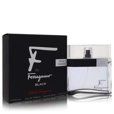 F Black by Salvatore Ferragamo Eau De Toilette Spray 3.4 oz For Men