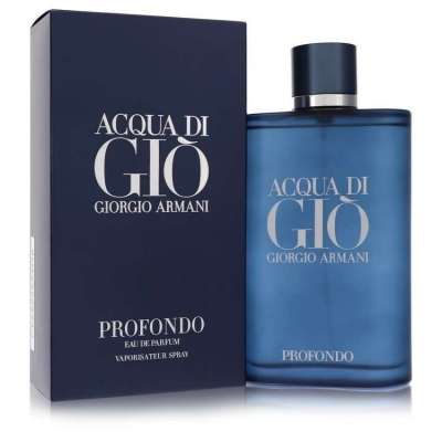 Acqua Di Gio Profondo by Giorgio Armani Eau De Parfum Spray 6.7 oz For Men