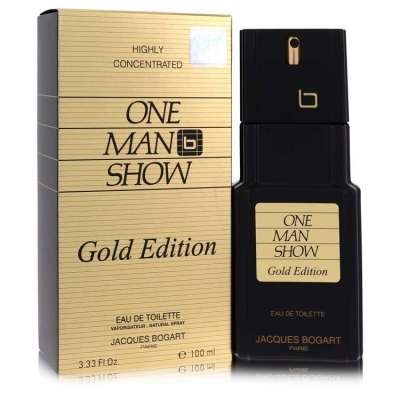 One Man Show Gold By Jacques Bogart Eau De Toilette Spray 3.3 Oz