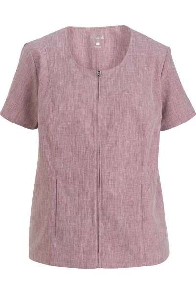 Edwards 7279 Ladies' Scoop Neck Zip Front Tunic