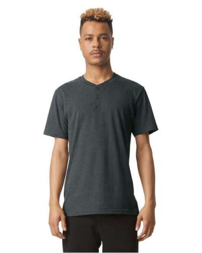 American Apparel 2004CVC Unisex CVC Henley T-Shirt