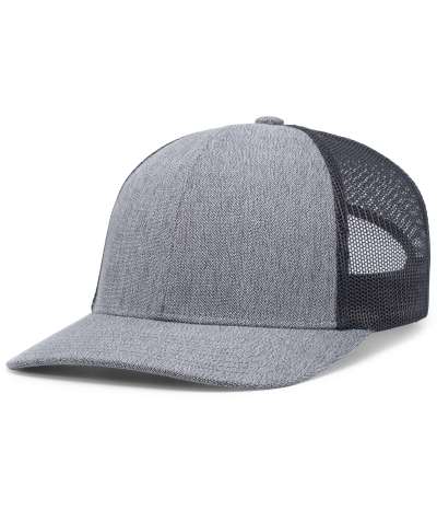 Pacific Headwear 210C Melange Heather Low-Profile Trucker