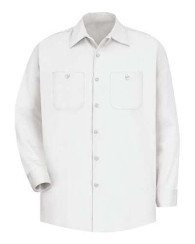 Cotton Long Sleeve Uniform Shirt - Tall Sizes