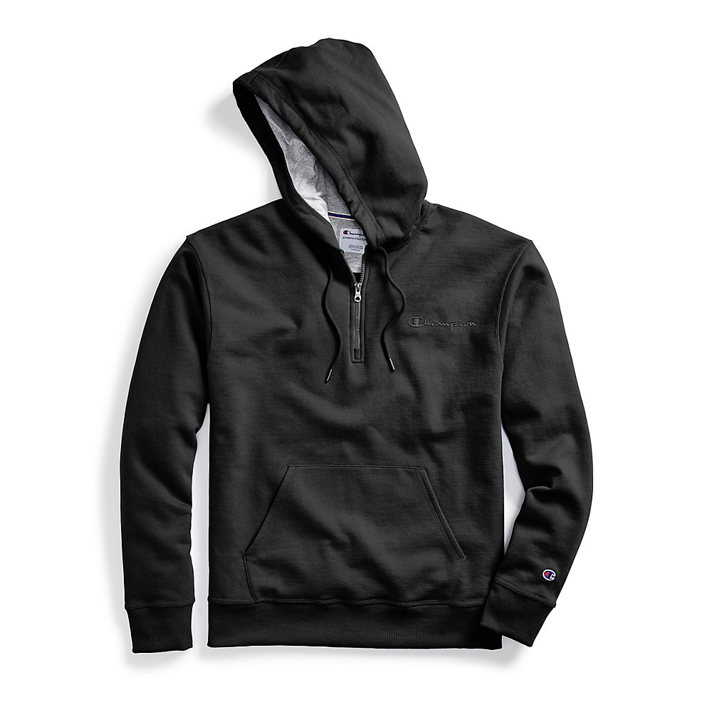 champion powerblend quarter zip