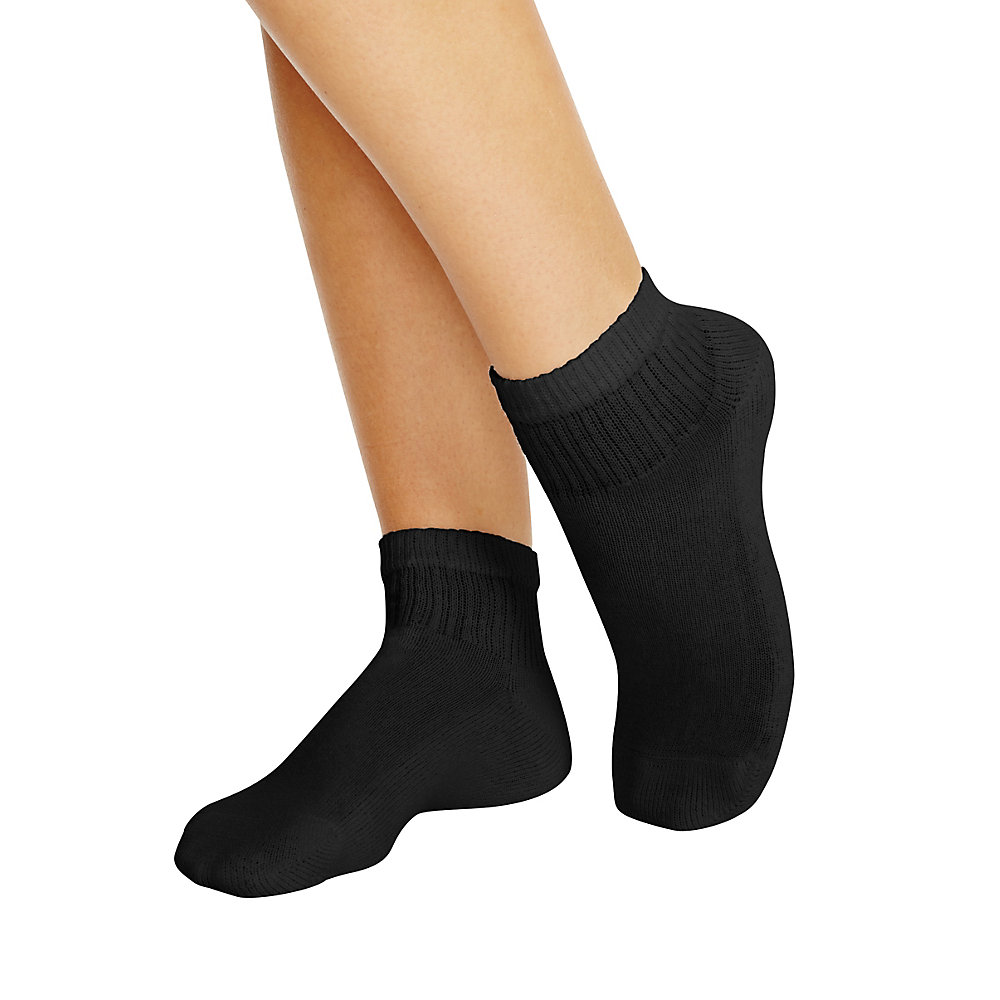 Hanes 68110 Cushioned Womens Ankle Athletic Socks 10 Pack