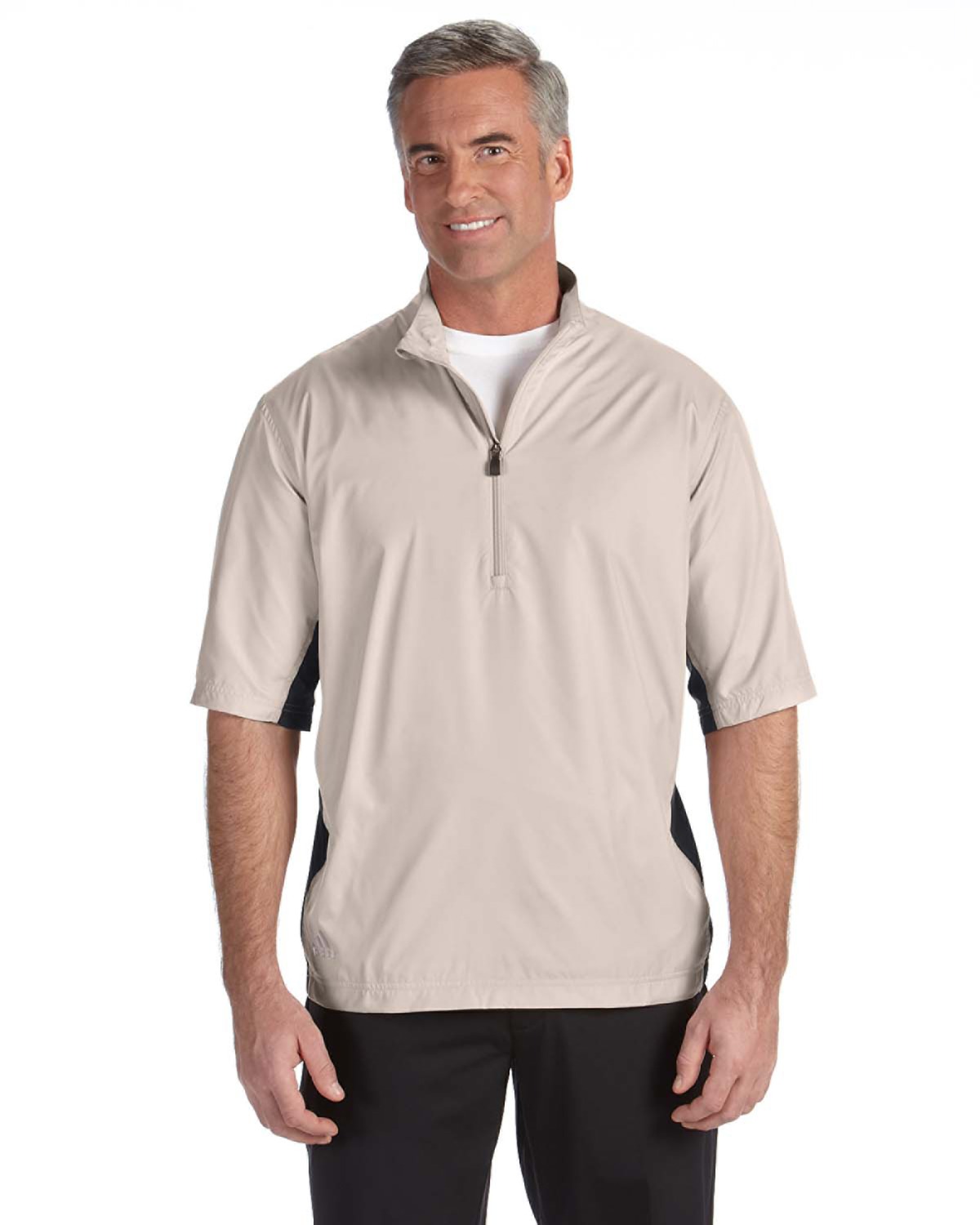 Adidas Golf A167 Men's ClimaLite Colorblock Half-Zip Wind Shirt Short ...