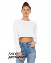 Bella + Canvas 6501B Fast Fashion Ladies' Cropped Long-Sleeve T-Shirt