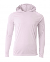 A4 N3409 Men's Cooling Performance Long-Sleeve Hooded T-shirt