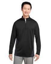 Harriton M786 Men's Flash Snag Protection Plus IL Colorblock Quarter-Zip