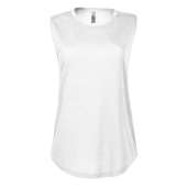 Delta Platinum Ladies Slub Sleeveless Crew Neck Tee