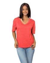 chicka-d 2109CK Ladies' Happy Jersey V-Neck