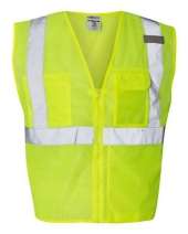 Clear ID Vest with Zipper Closure